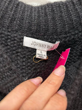 Load image into Gallery viewer, Johnny Was Black alpaca blend colorful sleeves Sweater, Size L