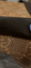 Load image into Gallery viewer, GUCCI Brown Cotton Logo Size Large duffle bag, Vintage/AS IS condition