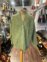 Load image into Gallery viewer, Lee Sands Green rabbit blend Vintage cardigan, Size One Size
