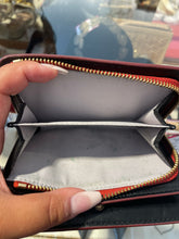Load image into Gallery viewer, Marc Jacobs Red Leather Pebbled Small gold accent Wallet