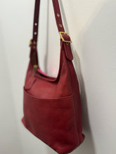 Load image into Gallery viewer, Coach Vintage Red Leather classic key chain Purse, Gently Worn