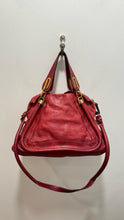Load image into Gallery viewer, CHLOE Red Leather multi strap option Purse, Gently Worn