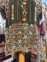 Load image into Gallery viewer, Johnny Was green,orange & white Rayon embroidered NWT! Top