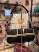 Load image into Gallery viewer, Prada Black & Green Tessuto Shoulder Purse W/Pockets, Gently Worn
