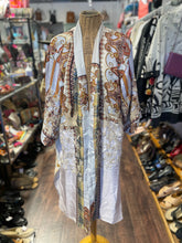 Load image into Gallery viewer, Johnny Was blue, red, yellow embroidered reversible Layering Top, NWT!, Size M