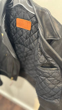 Load image into Gallery viewer, Image Leather SF Black Leather moto style Jacket, Size M