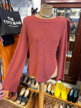 Load image into Gallery viewer, zulu & zephyr clay Cotton knit Asymmetrical mock neck Sweater