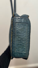 Load image into Gallery viewer, Compagnia Italiana Teal Leather stud accents multi strap option Purse