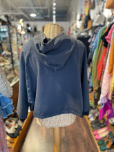 Load image into Gallery viewer, KristenseN du Nord Almost Black Cotton Blend trim design Hoodie Sweater, Size 2=Medium