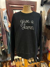 Load image into Gallery viewer, Lingua Franca Black Cotton Crew Sweatshirt, Size XL