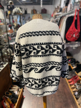 Load image into Gallery viewer, Isabel Marant Etoile Beige & Black Blend sherpa accent Button up Coat, Size L/XL