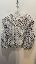 Load image into Gallery viewer, Ulla Johnson white & blue Cotton Floral tassels longsleeve Top, Size 6