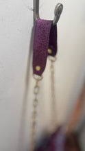 Load image into Gallery viewer, Tory Burch Purple & Blue Geometric Size Tote chain strap Purse