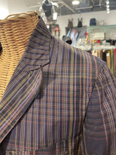Load image into Gallery viewer, Engineered Garments purple multi cotton & nylon Plaid Button up Blazer, Size XS