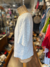 Load image into Gallery viewer, Kristense N Light Gray spun silk Short sleeve Sweater