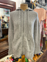 Load image into Gallery viewer, zadig & voltaire Gray Wool Hoodie Zip front Sweater