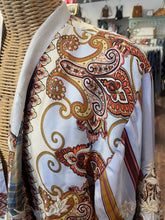 Load image into Gallery viewer, Johnny Was blue, red, yellow embroidered reversible Layering Top, NWT!, Size M