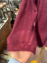 Load image into Gallery viewer, Margaret O'Leary Wine Mohair blend woven tank top W/matching Sweater, Size 2=M