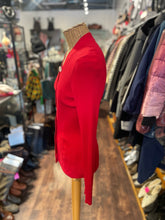 Load image into Gallery viewer, SANDRO Tomato Red Viscose blend Ribbed cardigan Sweater, Size 4=XL