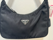 Load image into Gallery viewer, Prada Black Nylon Mini shoulder Purse