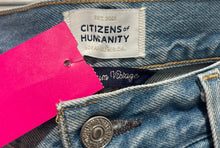 Load image into Gallery viewer, Citizens of Humanity Blue Cotton Floral denim flared Jeans