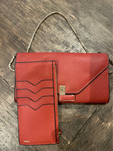 Load image into Gallery viewer, valextra Rust Leather gold chain AS IS Purse, Minor dents!