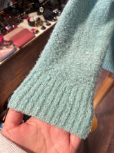Load image into Gallery viewer, Dodo Bar Or mint Wool Blend collar cut outs Sweater, Size 40