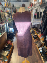 Load image into Gallery viewer, VINCE Brown Lamb Leather Suede Sleeveless V cut Dress, Size 6
