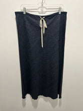 Load image into Gallery viewer, Erica Tanov Dark Wash cotton & elastane Drawstring waist raw hem Skirt, Size 2=M