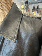 Load image into Gallery viewer, Lioness onyx button down leather Jacket, Size XL