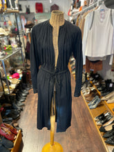 Load image into Gallery viewer, Dries V.Noten Black Cotton Longsleeve wrap Dress, AS IS, Size S