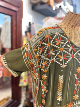 Load image into Gallery viewer, Johnny Was green,orange & white Rayon embroidered NWT! Top