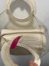 Load image into Gallery viewer, STAUD White Leather Size Medium Handbag Purse