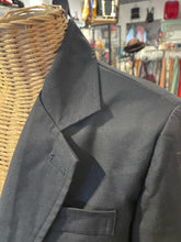 Load image into Gallery viewer, Saint Laurent Black Cotton Shoulder pads cropped Blazer, Size S