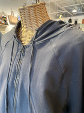 Load image into Gallery viewer, KristenseN du Nord Almost Black Cotton Blend trim design Hoodie Sweater, Size 2=Medium