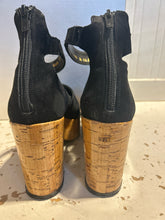 Load image into Gallery viewer, Robert Clergerie Black & Brown Cork Size 39.5 NWT duster & box inc. Shoe