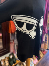 Load image into Gallery viewer, Karl Lagerfeld Black Acrylic graphic Sweater, Size M