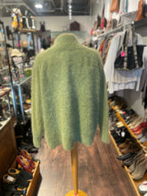 Load image into Gallery viewer, Lee Sands Green rabbit blend Vintage cardigan, Size One Size