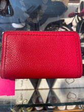 Load image into Gallery viewer, Marc Jacobs Red Leather Pebbled Small gold accent Wallet