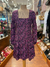 Load image into Gallery viewer, Parker Purple Polyester Stretch Longsleeve Dress, Size M
