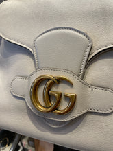 Load image into Gallery viewer, GUCCI Bone Leather W/Gold Hardware Crossbody Purse
