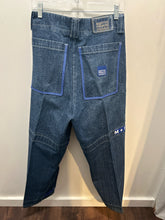 Load image into Gallery viewer, Girbaud Blue Cotton Denim Logo Baggy Jeans, Size 32