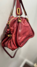 Load image into Gallery viewer, CHLOE Red Leather multi strap option Purse, Gently Worn
