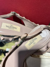 Load image into Gallery viewer, Valentino Blush Pink Leather Rockstud Slingback kitten heel, Box included,Size 36
