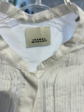 Load image into Gallery viewer, ISABEL MARANT White Blend Prairie style Button Up Top