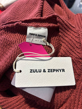 Load image into Gallery viewer, zulu & zephyr clay Cotton knit Asymmetrical mock neck Sweater