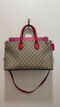 Load image into Gallery viewer, GUCCI tan,red&pink Monogram Detachable strap Purse
