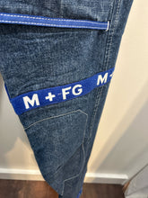 Load image into Gallery viewer, Girbaud Blue Cotton Denim Logo Baggy Jeans, Size 32