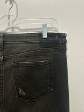 Load image into Gallery viewer, R13 Dark Wash assym. button Distressed Skinny Jeans, Size 27