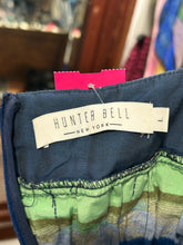 Load image into Gallery viewer, Hunter Bell Blue & Green Cotton Blend Geometric smocked detail AS IS(zipper) Dress, Size L